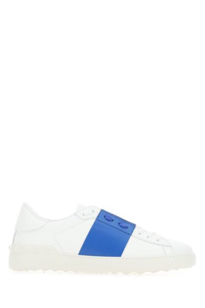 Valentino - Sleek White Calf Leather Low-Top Sneakers