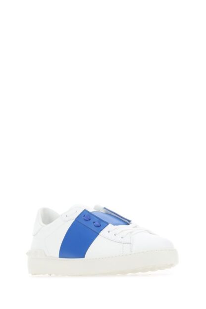 Valentino - Sleek White Calf Leather Low-Top Sneakers