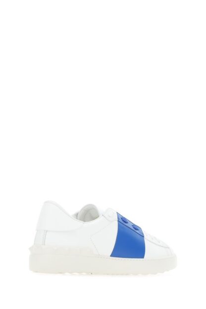 Valentino - Sleek White Calf Leather Low-Top Sneakers