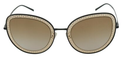 Dolce & Gabbana - Chic Black Gold Gradient Sunglasses