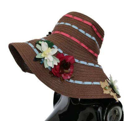 Dolce & Gabbana - Elegant Floppy Floral Wide Brim Hat