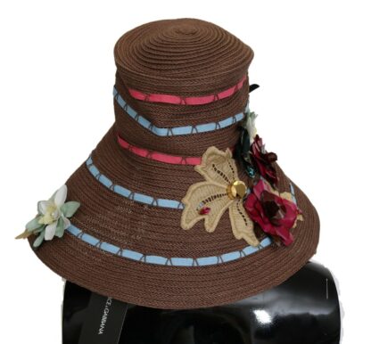 Dolce & Gabbana - Elegant Floppy Floral Wide Brim Hat