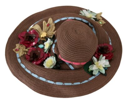 Dolce & Gabbana - Elegant Floppy Floral Wide Brim Hat