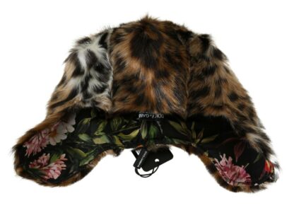 Dolce & Gabbana - Elegant Leopard Pattern Russian Hat