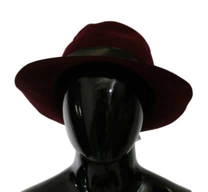 Dolce & Gabbana - Elegant Maroon Wide-Brim Hat