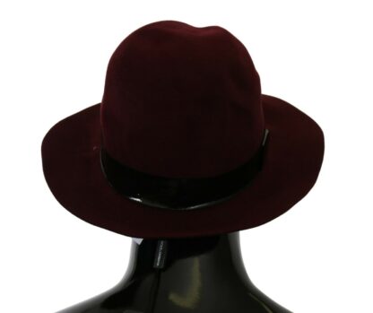 Dolce & Gabbana - Elegant Maroon Wide-Brim Hat