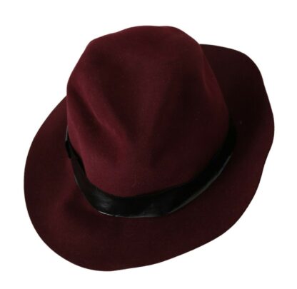 Dolce & Gabbana - Elegant Maroon Wide-Brim Hat