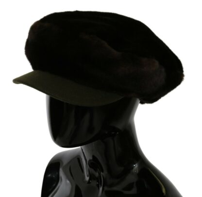 Dolce & Gabbana - Elegant Cashmere Newsboy Cap in Brown