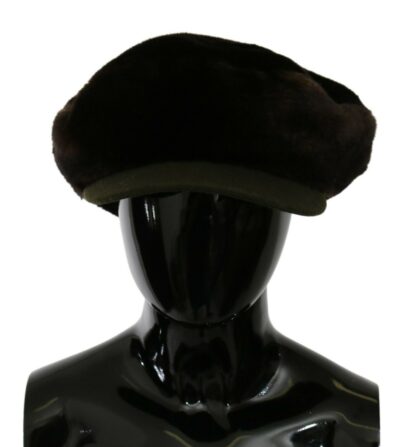 Dolce & Gabbana - Elegant Cashmere Newsboy Cap in Brown