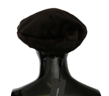 Dolce & Gabbana - Elegant Cashmere Newsboy Cap in Brown