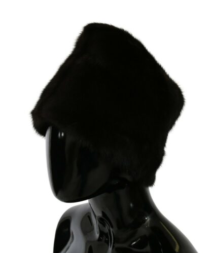 Dolce & Gabbana - Elegant Black Silk Beanie - Chic Autumn/Winter Accessory