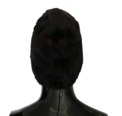 Dolce & Gabbana - Elegant Black Silk Beanie - Chic Autumn/Winter Accessory