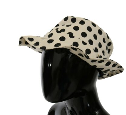 Dolce & Gabbana - Chic Black Polka Dot Trilby Hat