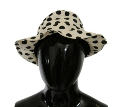 Dolce & Gabbana - Chic Black Polka Dot Trilby Hat