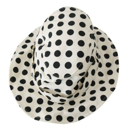 Dolce & Gabbana - Chic Black Polka Dot Trilby Hat