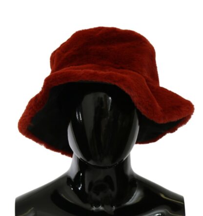 Dolce & Gabbana - Elegant Red Bucket Cap with Logo Detailing