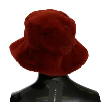 Dolce & Gabbana - Elegant Red Bucket Cap with Logo Detailing