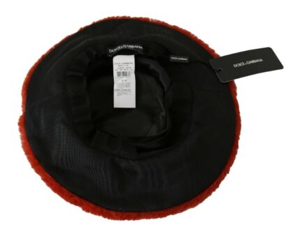 Dolce & Gabbana - Elegant Red Bucket Cap with Logo Detailing