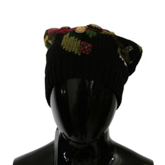 Dolce & Gabbana - Elegant Cashmere Knit Beanie in Dark Red