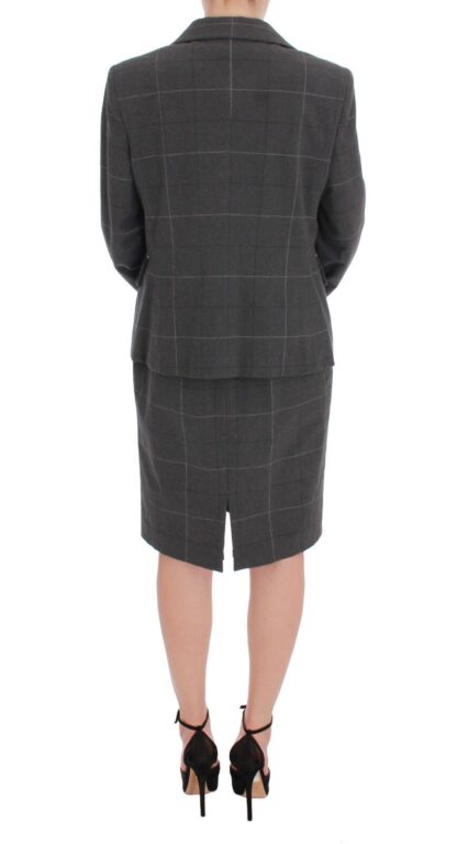 BENCIVENGA - Elegant Checkered Cotton-Blend Suit Set