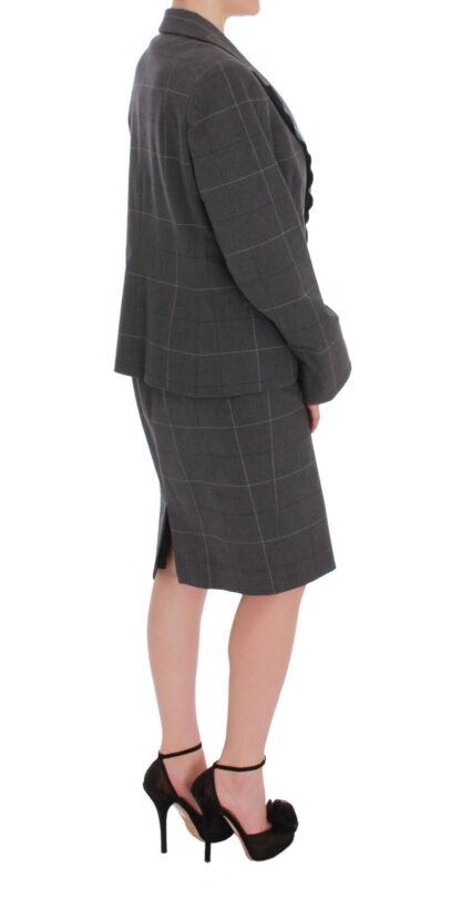 BENCIVENGA - Elegant Checkered Cotton-Blend Suit Set