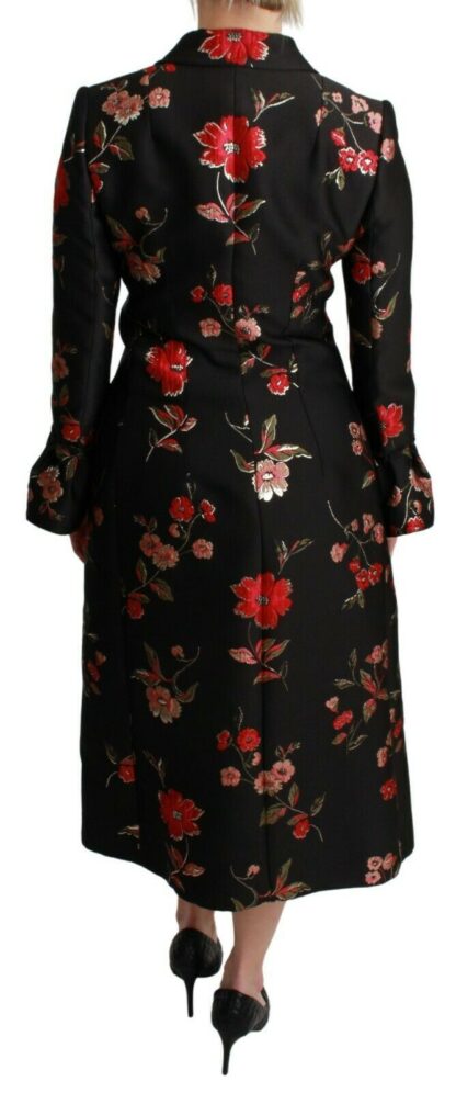 Dolce & Gabbana - Elegant Floral Embroidered Trench Coat