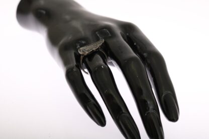 Nialaya - Black Rhodium Silver Crystal Ring