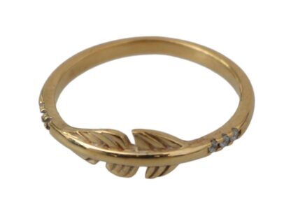 Nialaya - Elegant Gold CZ Crystal Women's Ring