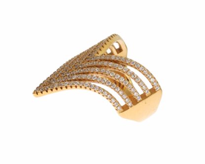 Nialaya - Glamorous Gold Plated Crystal Ring