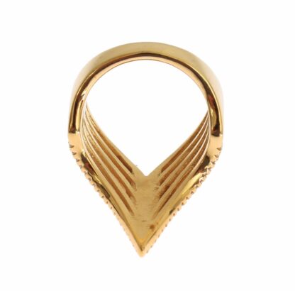 Nialaya - Glamorous Gold Plated Crystal Ring