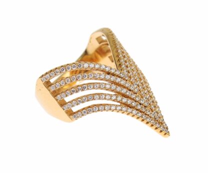 Nialaya - Glamorous Gold Plated Crystal Ring