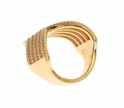 Nialaya - Glamorous Gold Plated Crystal Ring