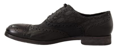 Dolce & Gabbana - Exotic Leather Brogue Derby Dress Shoes