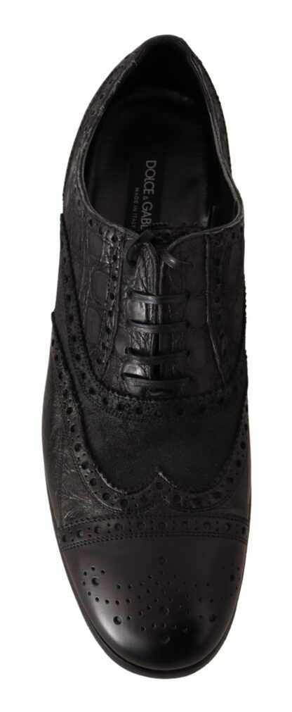 Dolce & Gabbana - Exotic Leather Brogue Derby Dress Shoes