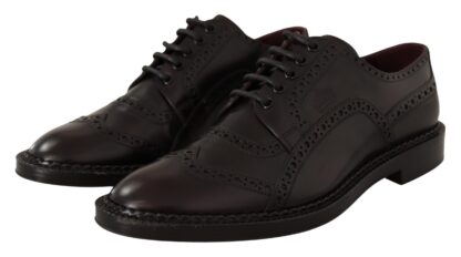 Dolce & Gabbana - Elegant Grape Purple Derby Shoes