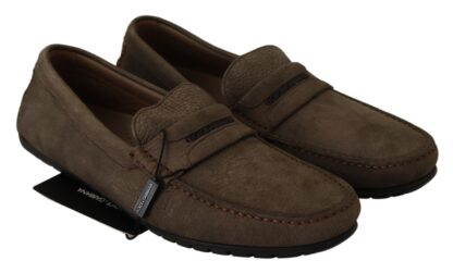 Dolce & Gabbana - Elegant Brown Leather Loafers