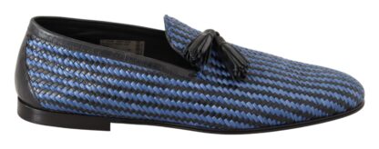 Dolce & Gabbana - Elegant Woven Leather Loafers