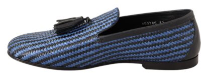 Dolce & Gabbana - Elegant Woven Leather Loafers