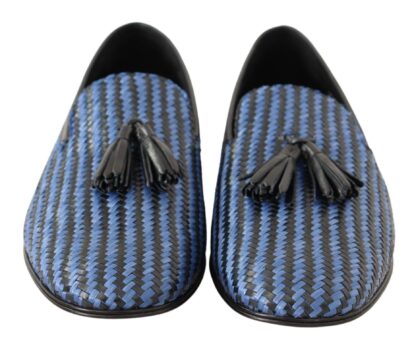 Dolce & Gabbana - Elegant Woven Leather Loafers