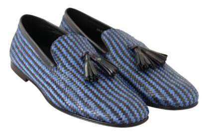 Dolce & Gabbana - Elegant Woven Leather Loafers