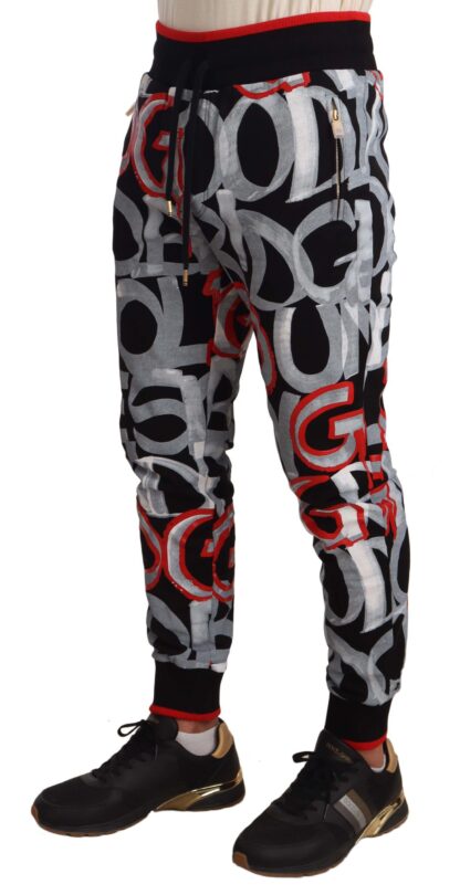 Dolce & Gabbana - Sleek Multicolor Detail Joggers for Men