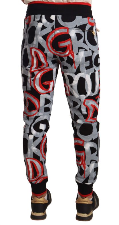 Dolce & Gabbana - Sleek Multicolor Detail Joggers for Men