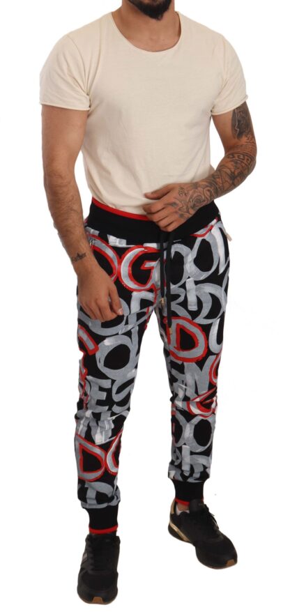 Dolce & Gabbana - Sleek Multicolor Detail Joggers for Men