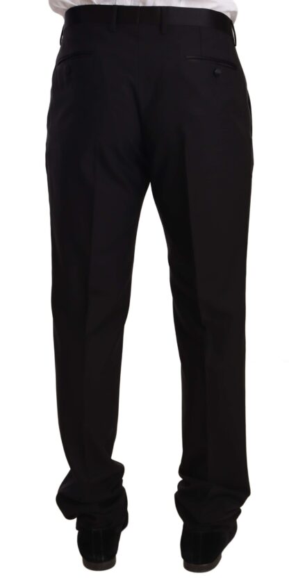 Dolce & Gabbana - Elegant Black Skinny Tuxedo Trousers