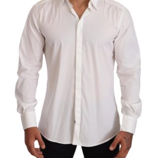 Dolce & Gabbana - Elegant Slim Fit White Dress Shirt