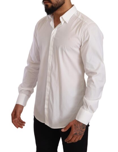 Dolce & Gabbana - Elegant Slim Fit Gold Dress Shirt