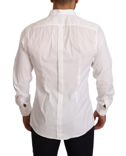 Dolce & Gabbana - Elegant Slim Fit Gold Dress Shirt