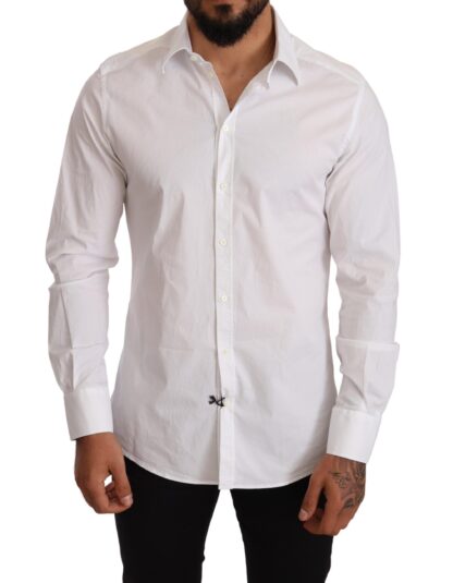 Dolce & Gabbana - Elegant Slim Fit White Dress Shirt