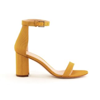 Stuart Weitzman - Nearly Nude Nappa Calfskin Sandals - Heeled Elegance