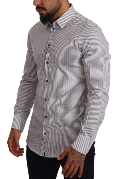 Dolce & Gabbana - Elegant Slim Fit Striped Cotton Shirt